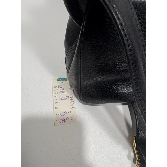 Charter Club Vintage Crossbody Purse Leather Black   Brown Crocodile Emboss Flap - Picture 10 of 12